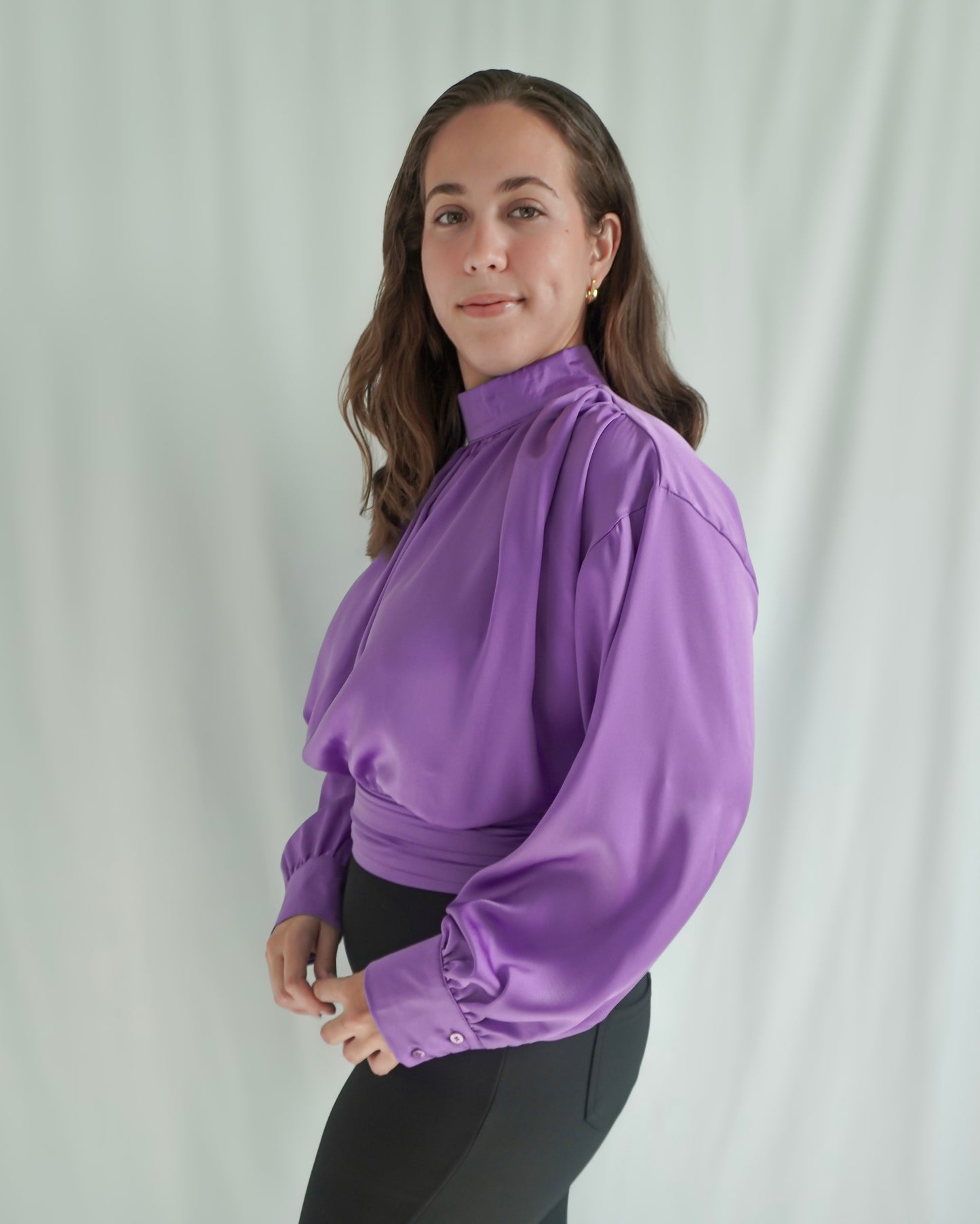 Andrea Satin Blouse